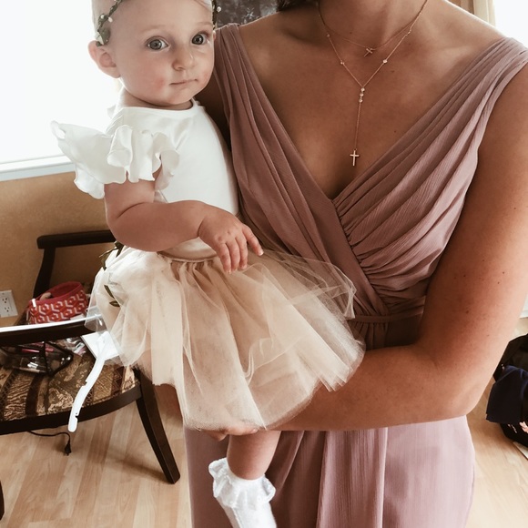 Blush Bridesmaid Dress - Backless - Worn Once - Picture 4 of 8